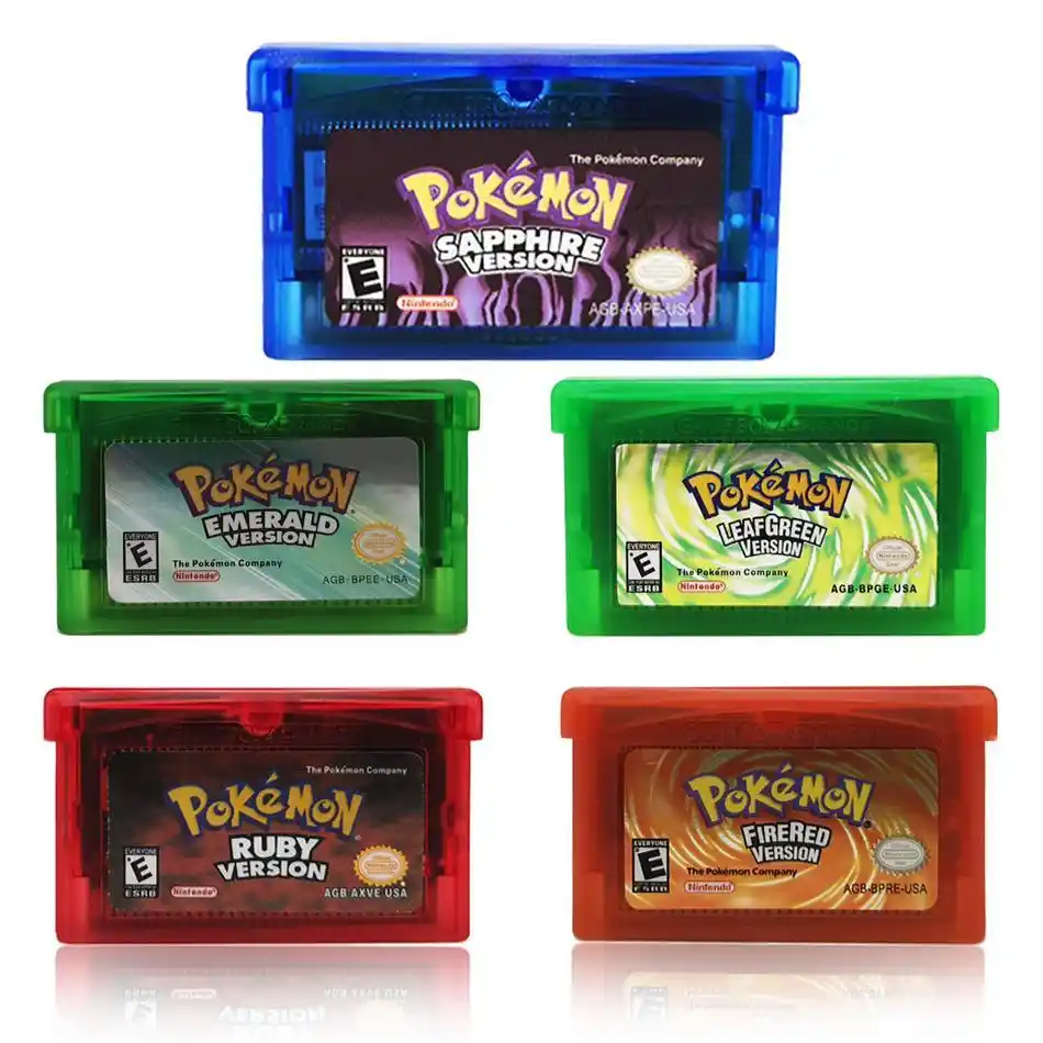 pokemon fire red gba cartridge