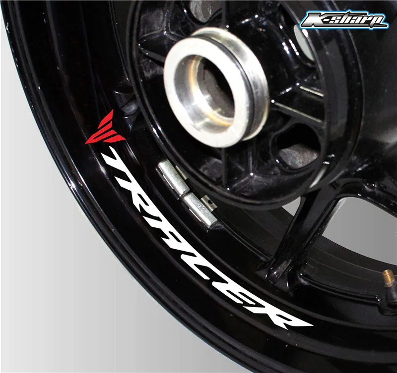 Высокое качество moto rcycle rim логотип наклейка светоотражающие Аксессуары для автомобиля украшения для YAMAHA tracer 900 700 900gt - Цвет: K-LQT-TRACER-06