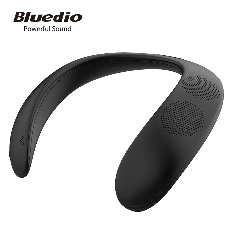 Blue string HS hung lazy neck type wireless bluetooth speakers can insert card FM bass app audio sports intelligence | Электроника