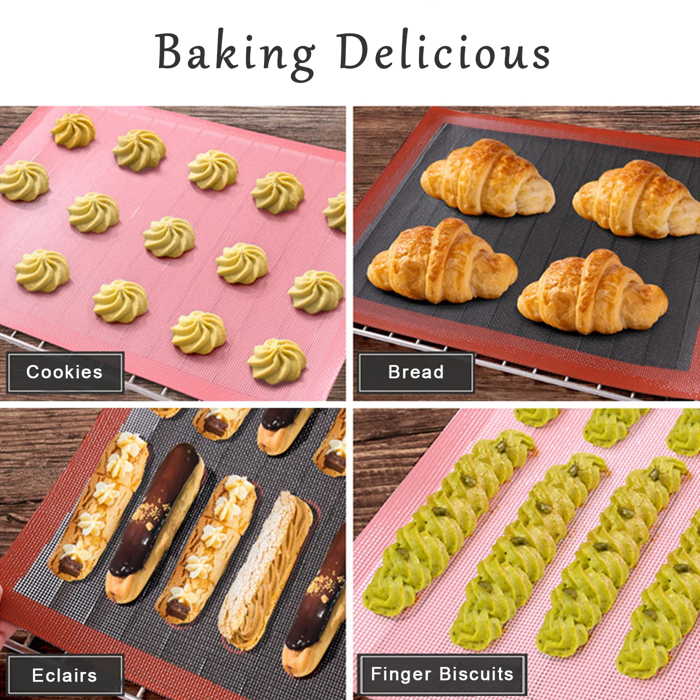 Large Size Perforated Silicone Baking Mat Non-Stick Silicone Kneading Pads Reuseable Oven Liner For Pastry Cookie Bread Biscuits