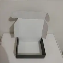 10 шт пустая черная гофрированная бумага коробки почтовая Коробка Большая одежда волосы парики Подарочная коробка(Пользовательский логотип нужно 100 шт