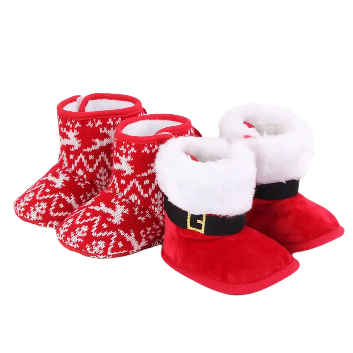 Bottes De Noel Antiderapantes Pour Bebe Chaussons Chauds D Hiver Chaussons Pour Nouveau Ne Chaussettes Pour Les Pieds Du Pere Noel Aliexpress