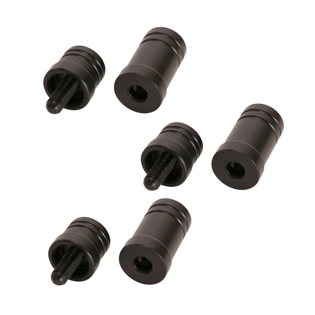 3 Sets 5/16 x 18 Joint Thread Protectors Caps Ends for Billiard Pool Cue Stick