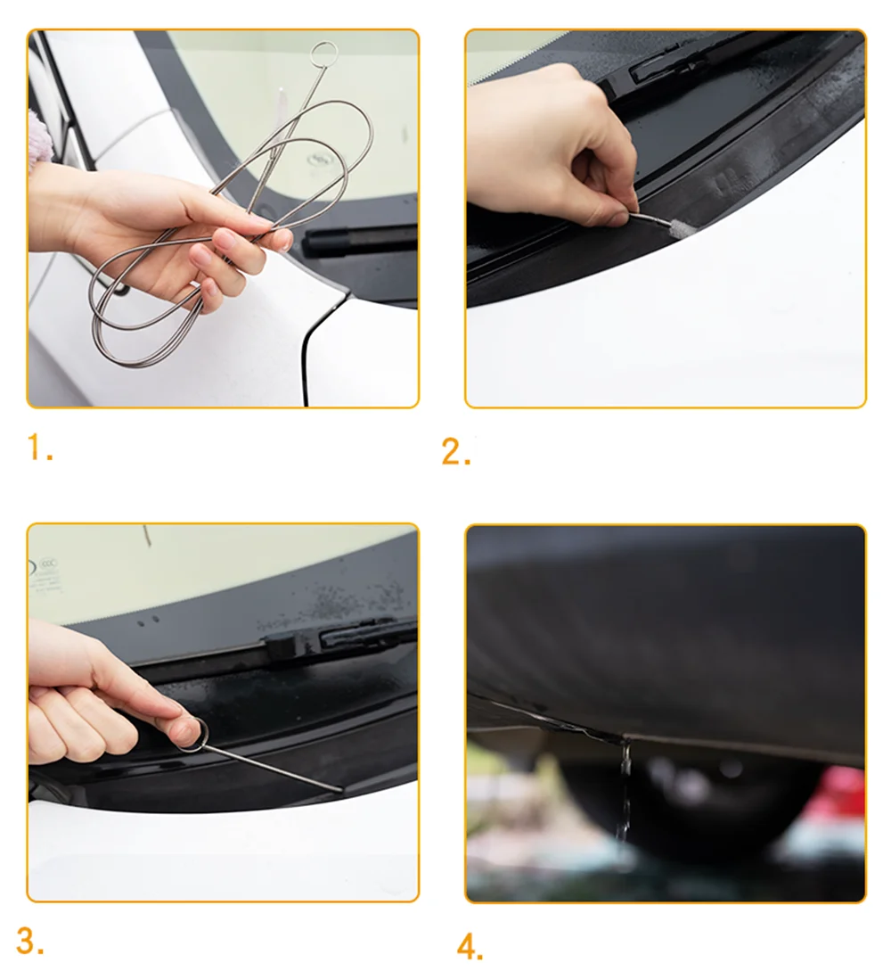 자동차 드레인 준설선 청소 스크럽 브러시, 나선형 청소 브러시, BMW E46 E39 E90 E60 E36 F30 E34 F10 F20 E92 E38 E91 E53 E70 X5
