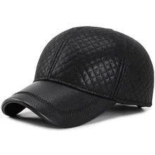 Зимняя бейсболка из искусственной кожи, Мужская бейсболка, мужская Кепка водителя-Дальнобойщика