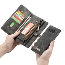 Роскошный кожаный флип-чехол для Samsung Galaxy S10 Plus 5G, чехол-кошелек для телефона Samsung GalaxyS10e S8 S9 Plus S7 Edge(China)