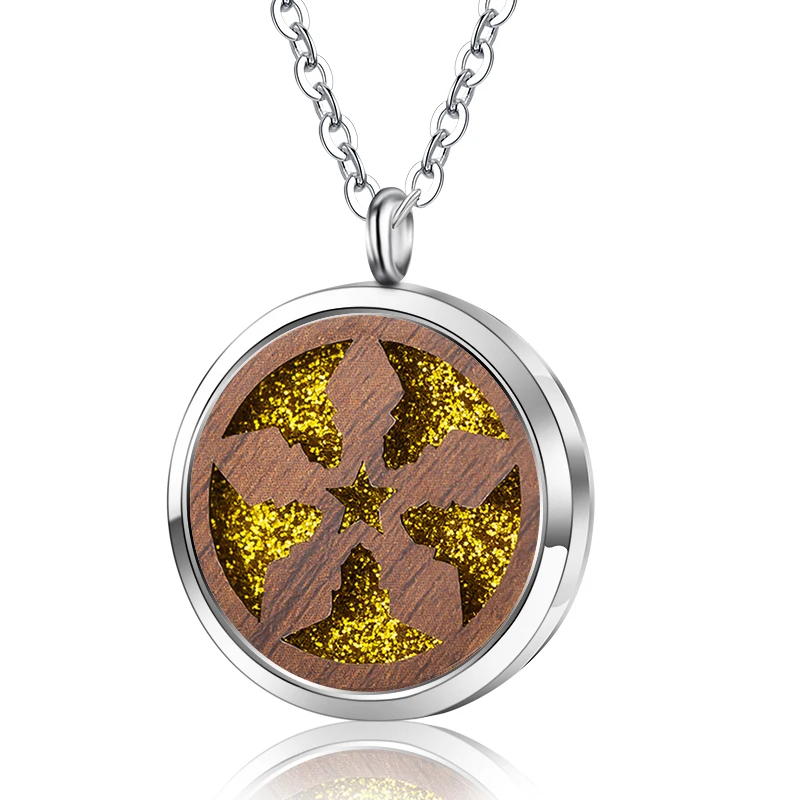 

Pentagonal Aromatherapy Machine Alloy Open Retro Lock Pendant Perfume Essential Oil Aromatherapy Small Box Necklace Jewelry