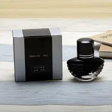 Гладкая пишущая перьевая ручка золотого цвета чернил Заправка стекла бутылки канцелярские принадлежности для школьников, студентов офисные принадлежности