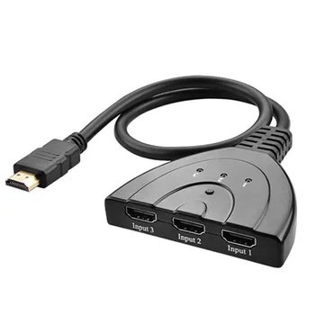 

HDMI Hub Splitter 3 Ports Hub Mini Switcher Cable 1080P for DVD HDTV Xbox PS4