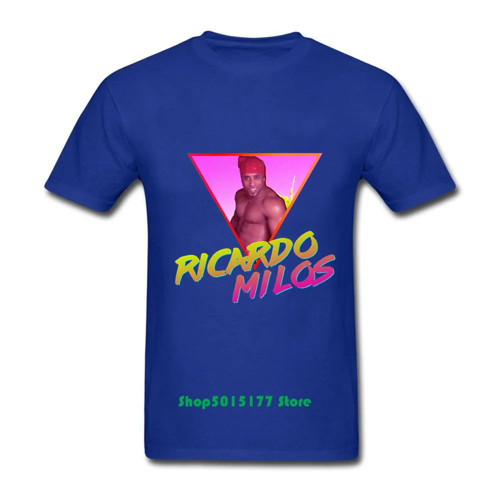 2019 Новый Ricardo Milos логотип винтажная Эстетическая Мужская Футболка Harajuku уличная
