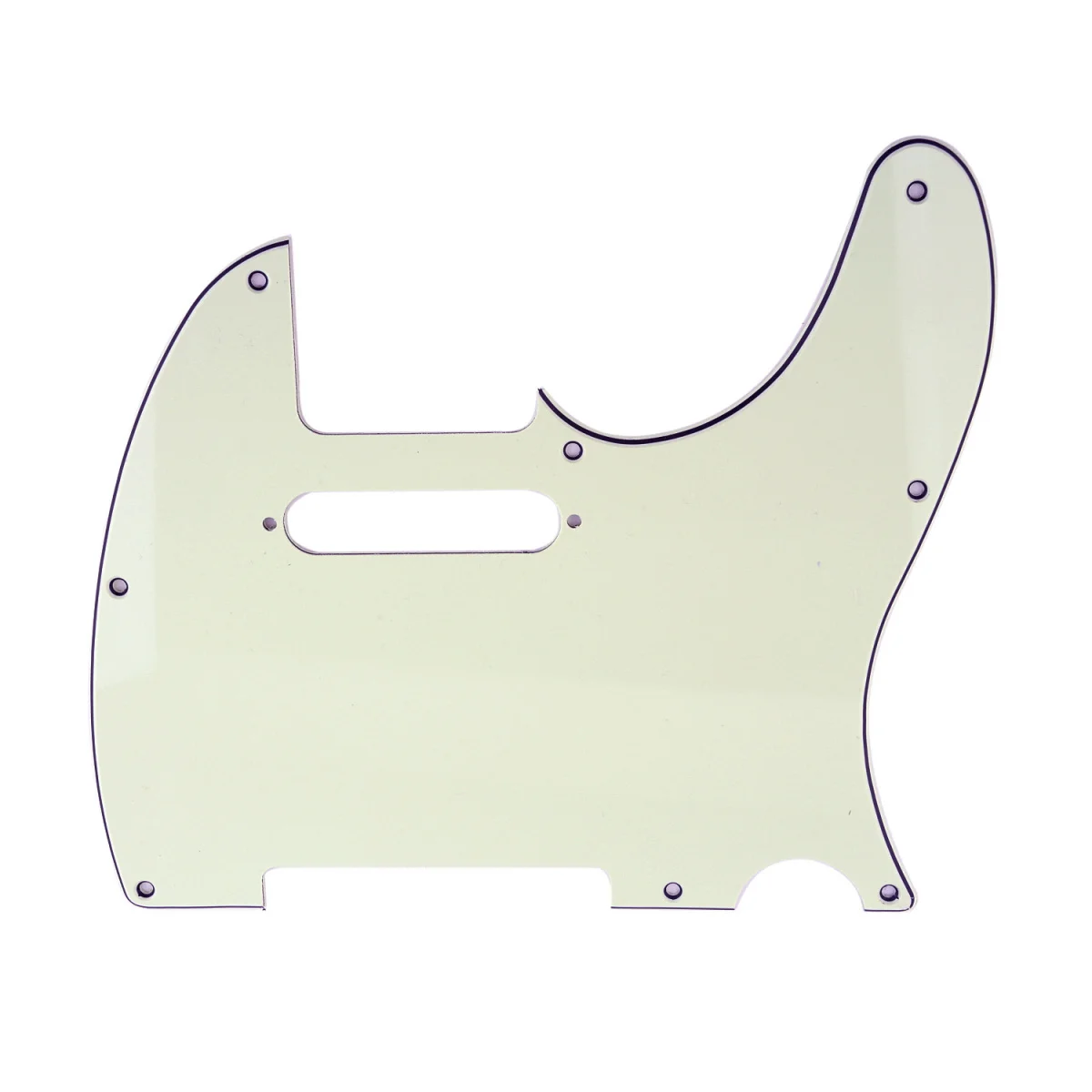 Musiclily 8 отверстий Tele гитары накладку для США/мексиканский сделано Fender Стандартный Telecaster современный стиль, 3Ply слоновой кости
