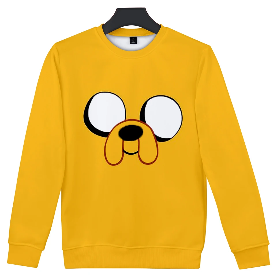 Adventure Time Finn And Jake The Dog Face Men/Women Hoodies Casual Long Sleeve Sweatshirt 3D Print Pullover Hoodie Sweatshirts | Мужская