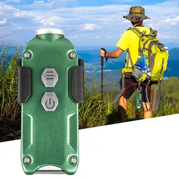 

LED Keychain Flashlight Ultra Bright Key Ring USB Rechargeable Bulk Torch Outdoor Portable Waterproof 360lm Backpack Mini Lights