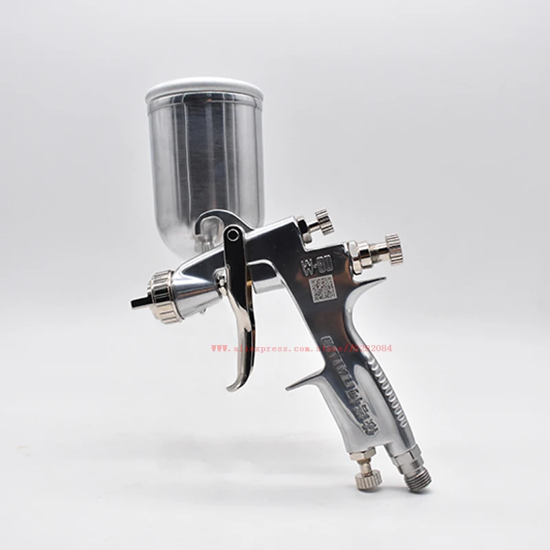 Mini Repair Pistol W-80 Spray Gun Gravity Feed 1.0mm nozzle 200ml car repair mini spray gun | Инструменты