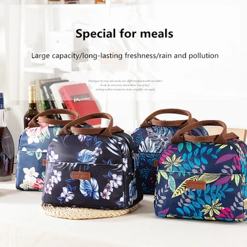 

1Pcs Waterproof New Portable Lunch Bag New Thermal Insulation Lunch Box Tote Bag Portable Lunch Bag Women's Convenient Bag