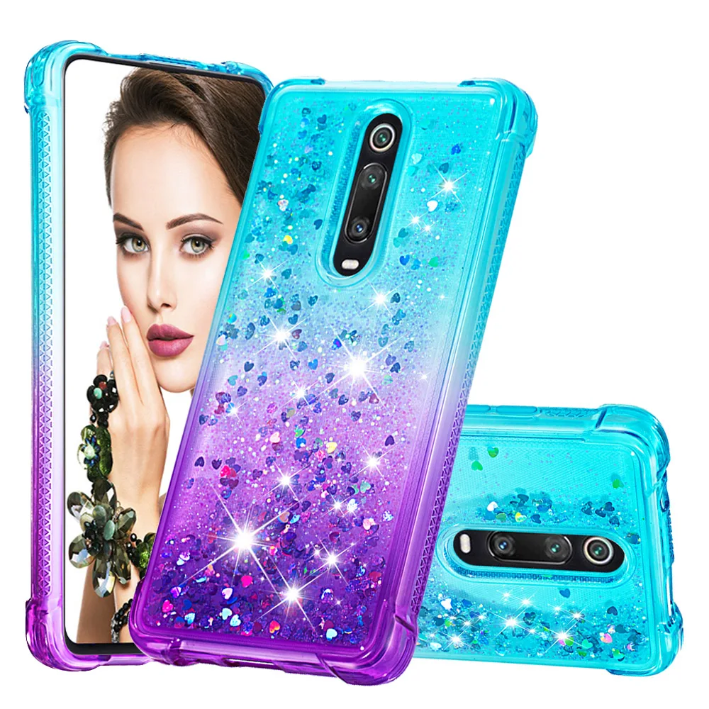 Роскошные чехлы для телефонов Xiaomi Redmi 7A K20 Pro Чехол Coque динамик с блестками Мягкий