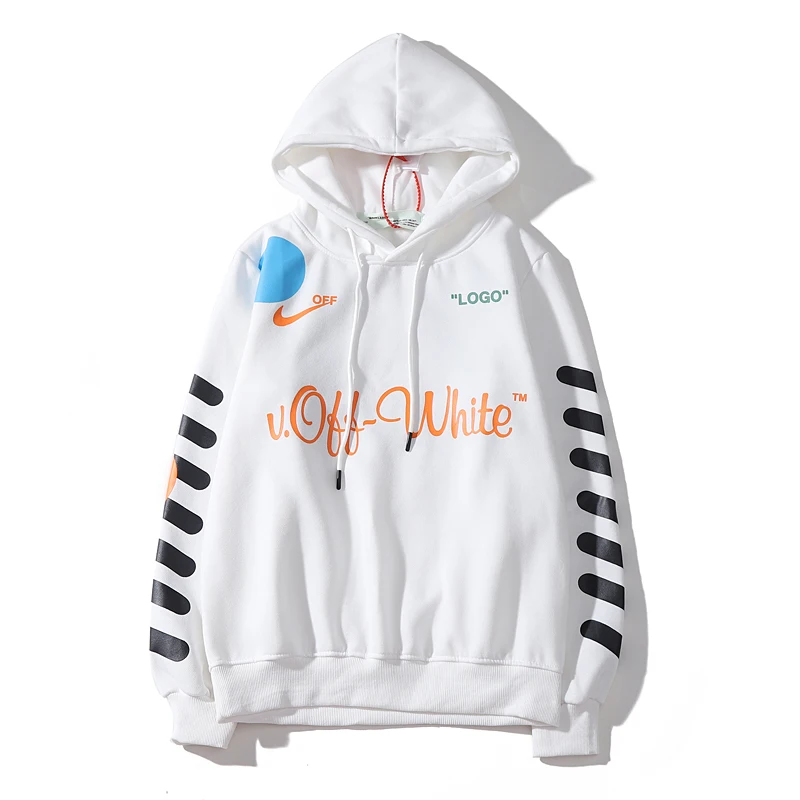 Кубок мира косая полоска 33 19ss Off-White OW Мужская/Женская осенне-зимняя хлопковая модная свободная толстовка с капюшоном куртка с капюшоном