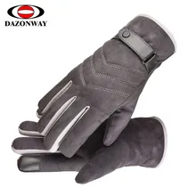Один размер, зимние теплые перчатки для мужчин, лыжные перчатки для сноуборда, перчатки для езды на мотоцикле, зимние перчатки с сенсорным экраном, ветрозащитные перчатки черного цвета