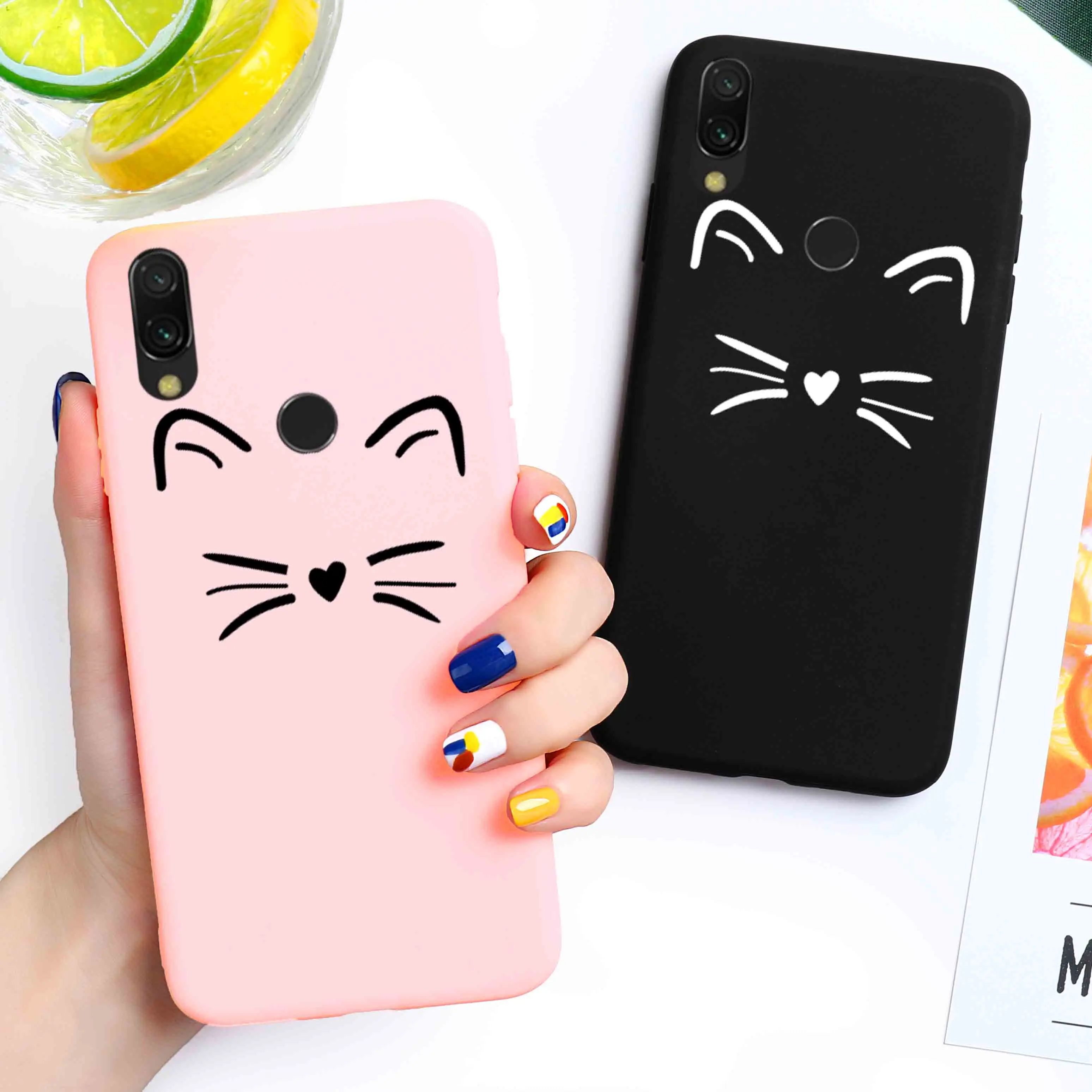 

Candy Case For Xiaomi Mi A1 A2 Lite Case Silicone for Xiaomi Mi8 Lite Mi9 SE CC9 CC9e Mi a3 Lite Mi Play Mix 2S 2 Cute Cat Cover