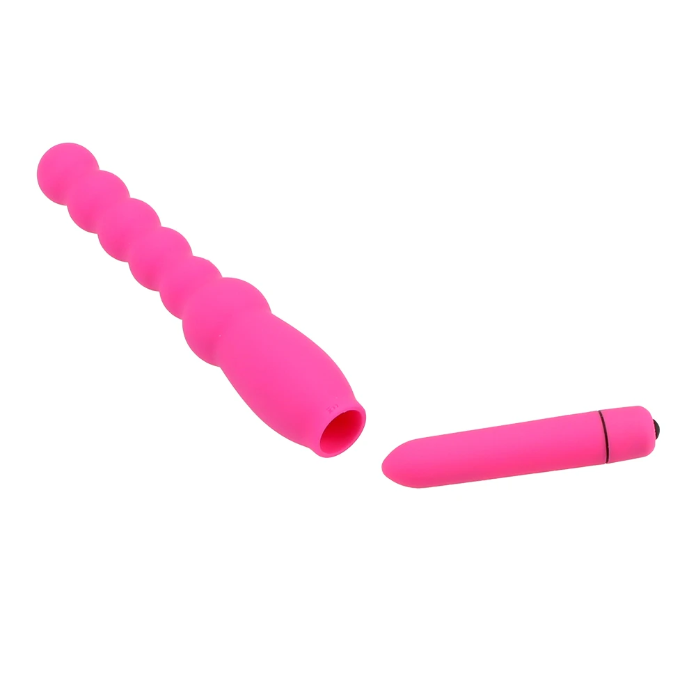 Vibratore prostatico in silicone con plug anale stimolatore_voghion.com