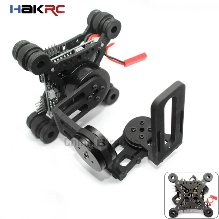 HAKRC Storm32 3 оси Бесщеточный Gimbal Gopro3/Gopro4 FPV Аксессуар - Цвет: Черный