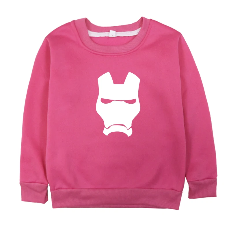 Iron Man Luminous Baby Boys Girls Sweatshirts Autumn Children Hoodies Long Sleeves Hoody Kids T-shirt Clothes Bluzy Chlopiece - Цвет: Hoodies 13