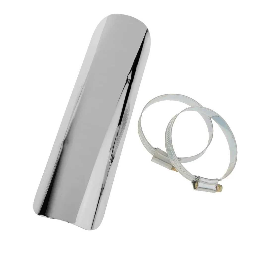 Manifold Exhaust Tube Heat Shield Cover Thermal Shroud For  White