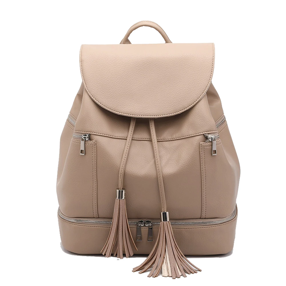 

PU Leather Baby Diaper Bag Backpack+Changing Pad+Stroller Straps