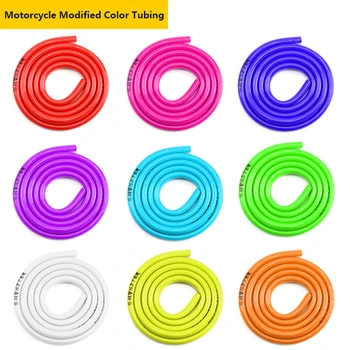 

New 1M Colorful Gas Oil Hose Fuel Line Petrol Tube Pipe For Motorcycle Rubber Dirt Pit Bike ATV Brand Universal Accessories