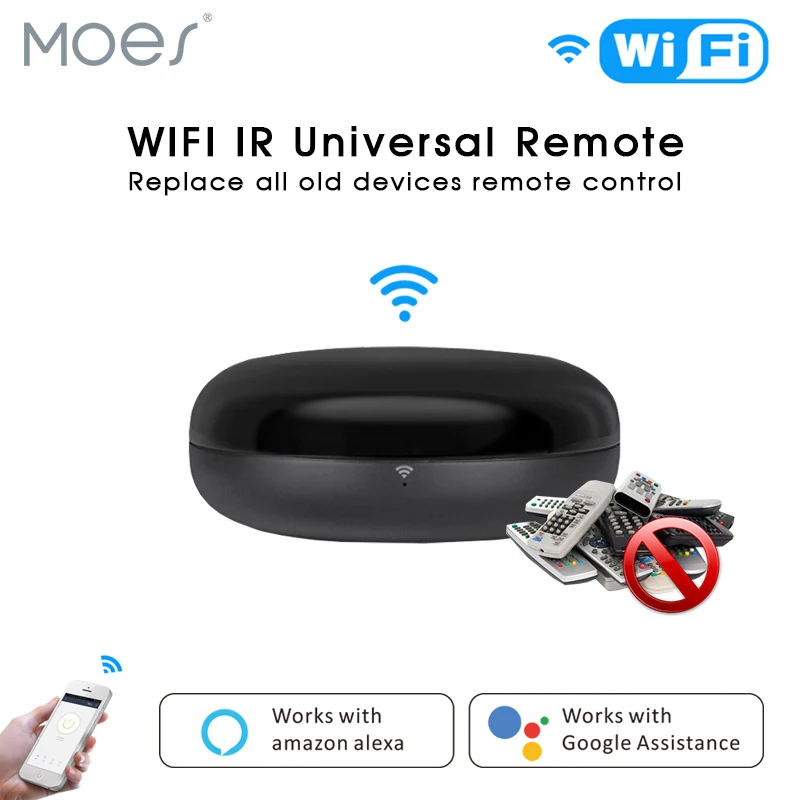 Smart Home for IR Remote Control Infrared Universal Smart Life Tuya APP Control TV DVD AUD Works with Alexa Google Home