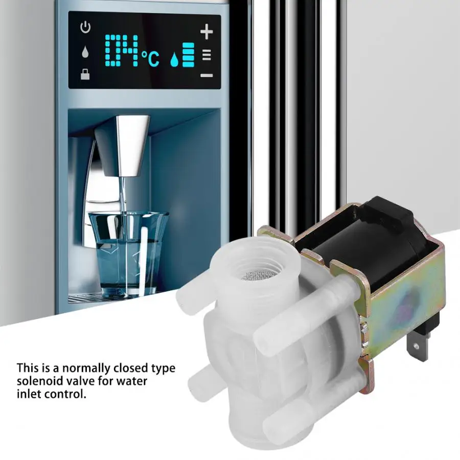 

Manual Flush Valve G1/4 Inch NC Plastic Solenoid Valve Normally Water Inlet AC 220V Solenoid Valve