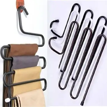 

Practical Magic Metal S-shape Hanger Holder Rack Jeans Scarf Tie Closet