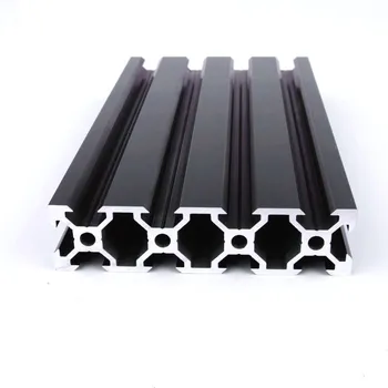 

2080 V-Slot Extrusion European Standard Anodized Aluminum Profile Frame 100-500mm Length Linear Rail for CNC 3D Printer Black