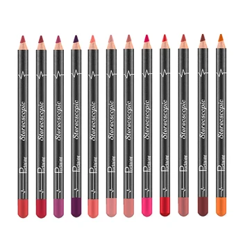 

12 Colors/Set Sexy Matte Lip Stick Lipliner Lip Liner Pencil Matt Nude Lipsliner Pen Set Beauty Makeup Tool Cosmetic