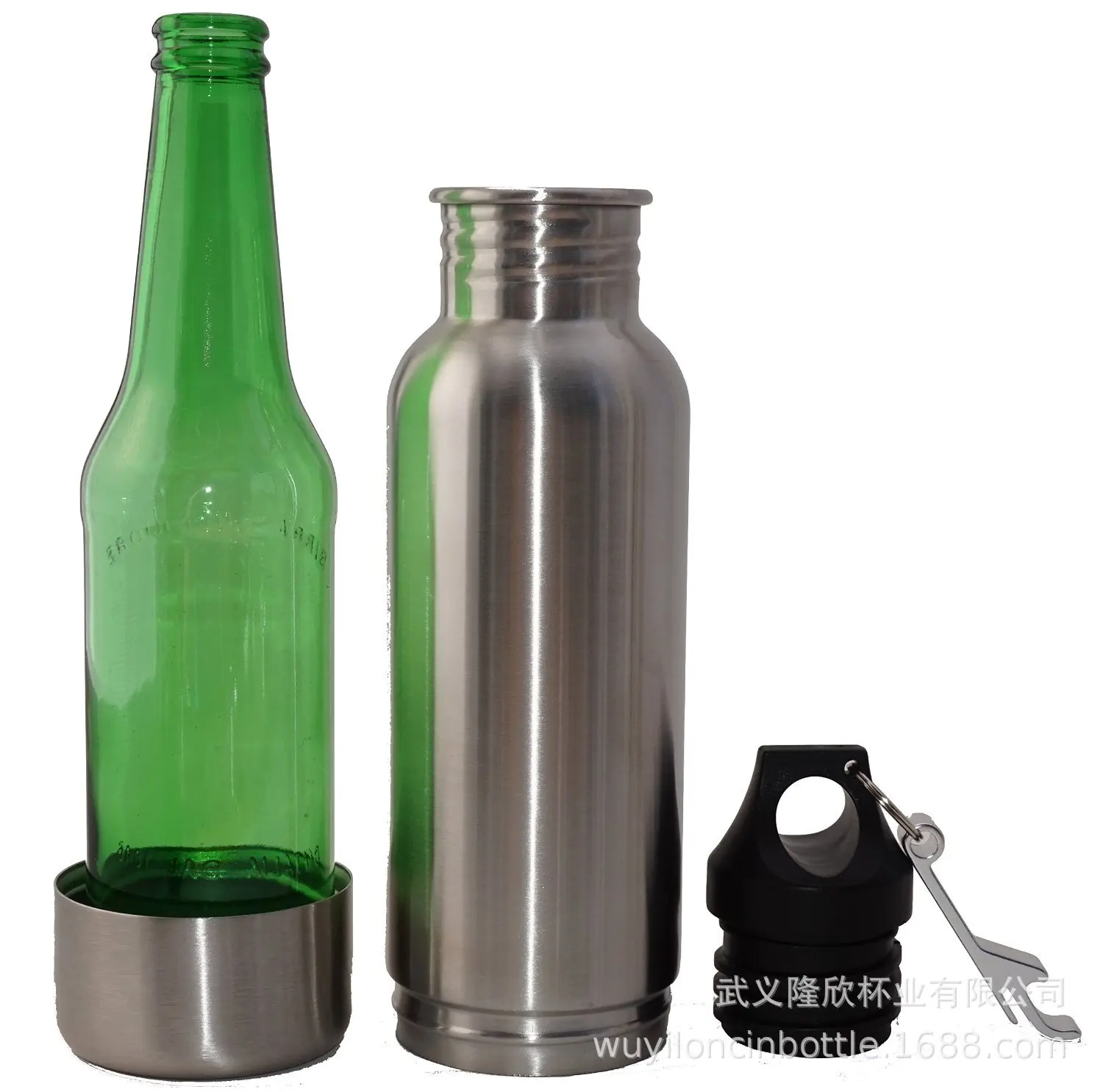 

20 Oz Stainless Steel 304 Cup Set Stainless Steel Wooden Cup 600 Ml Beer Mug Sleeve Outdoor Beer Steins Vacuum Cup