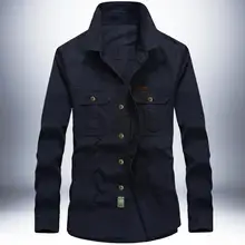 Мужская повседневная однотонная блуза с длинным рукавом и отложным воротником размера плюс, рабочая рубашка, Мужская джинсовая Модная рубашка в западном стиле, S-lim casual Cl