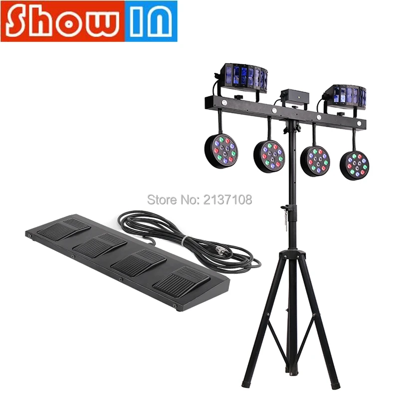 Лазерный стробоскопический прожектор DMX Luce DJ Disco Family вечерние Pro со звуком 12*1