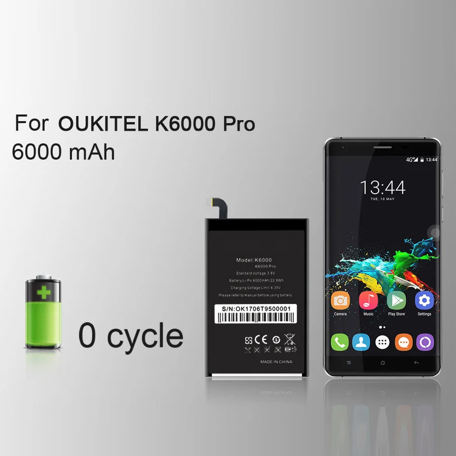 PINZHENG Новинка K6000 Pro аккумулятор для мобильного телефона для Oukitel K6000 настоящий 6000 мАч Высококачественный сменный аккумулятор