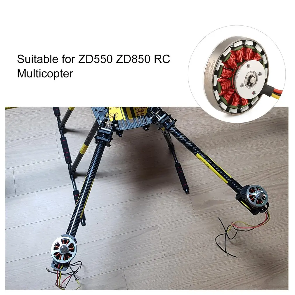 110g 5010360 V/750KV с высоким крутящим моментом алюминиевые бесщеточные двигатели для ZD550 ZD850 RC Мультикоптер Квадрокоптер