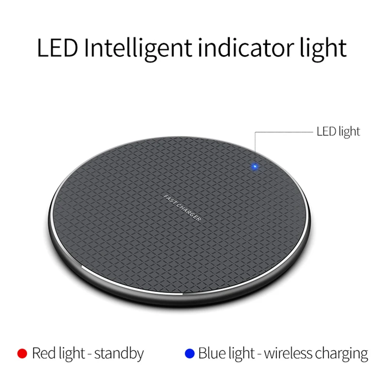 Wireless Charger Qi Fast Charging Pad For Google Pixel 4 3 XL Xiaomi mi 9 pro 5G BLU BoldN1 G9 Pro Eluga X1 Pro Phone Accessory