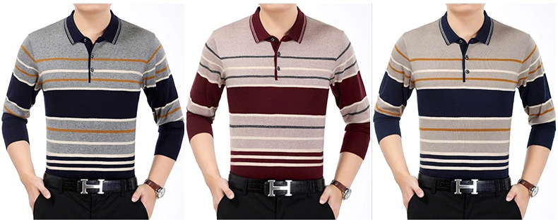 brand casual striped fitness long sleeve polo shirt men poloshirt jersey luxury mens polos tee shirts dress fashions 81004