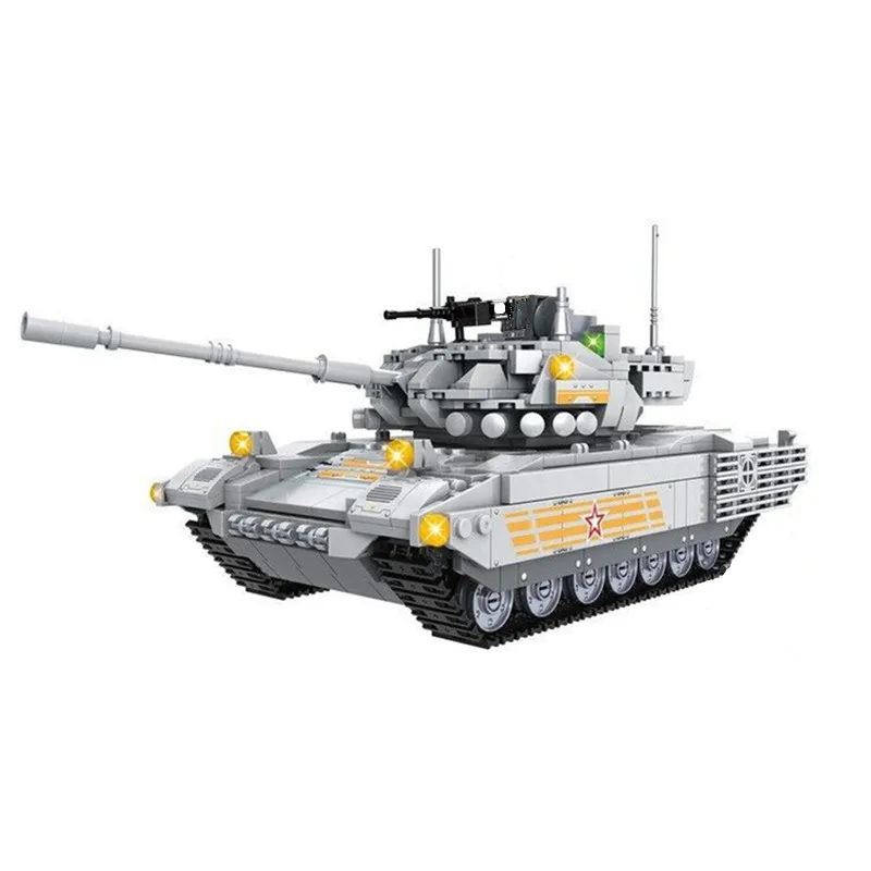 

2019 World War 2 WW2 Soldiers Armored Vehicle T-14 Main Battle Tank Military SWAT Army Building Blocks Bricks Educational Toys