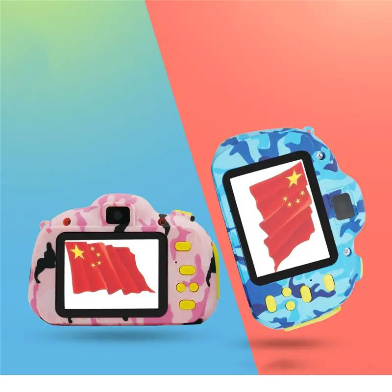 

2400W Kid HD Wifi Digital Camera 2/2.4 LCD Mini Double Lens Doughnut Camera Cute Children Birthday/Christmas Gift