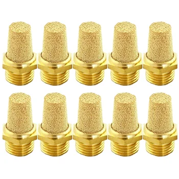 

Air Pneumatic Muffler Bronze 1/4 Thread Noise Reducer Silencer Brass Replacement