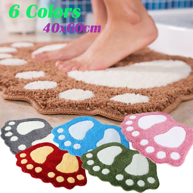 Big Feet Shaped Fiber Shaggy Fluffy Rug Hairy Carpet Floor Mat Home Bedroom Bath Towel Thick Absorbent Soft Anti-Slip | Дом и сад