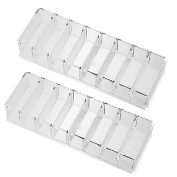 

2pcs Acrylic Compact Holder Storage Powder Eye Shadow Blush Highlighters Makeup Beauty Organiser Case