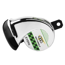 Мотоцикл моторный Рог 12V автомобиль 510Hz 110dB Электрический клаксон в форме спирали громкоговоритель-серебро