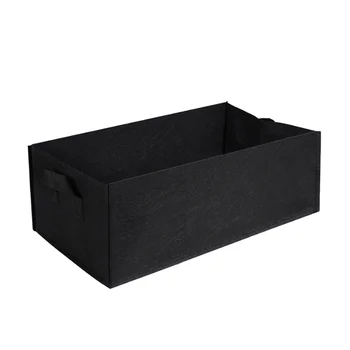 

Yarnow 2Pcs Square Planting Bag Root Control Bag Plant Flower Nursery Bag Vegetable Greenhouse Planter Garden Tool Size L (Black