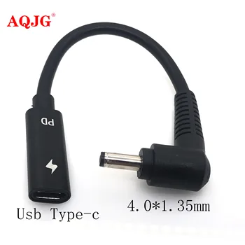 Adaptador De Corriente Continua De 4 0x1 35mm Enchufe Macho A Conector Hembra Usb Tipo C Con Cable De Cable Para Asus Zenbook Ux21a Ux31a Ux32a Leather Bag