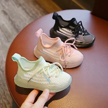 

Toddler Boy Sneakers Children Baby Boys Mesh Led Light Luminous Running Sport Sneaker Shoes Coconut Shoes #CA-808